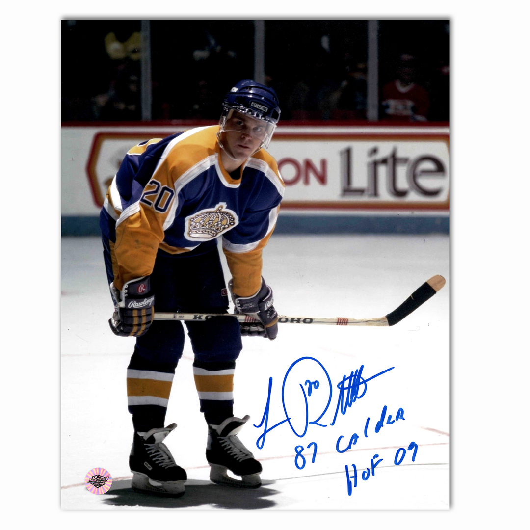Luc Robitaille Autographed Los Angeles Kings 8x10 Photo 2x Inscribed