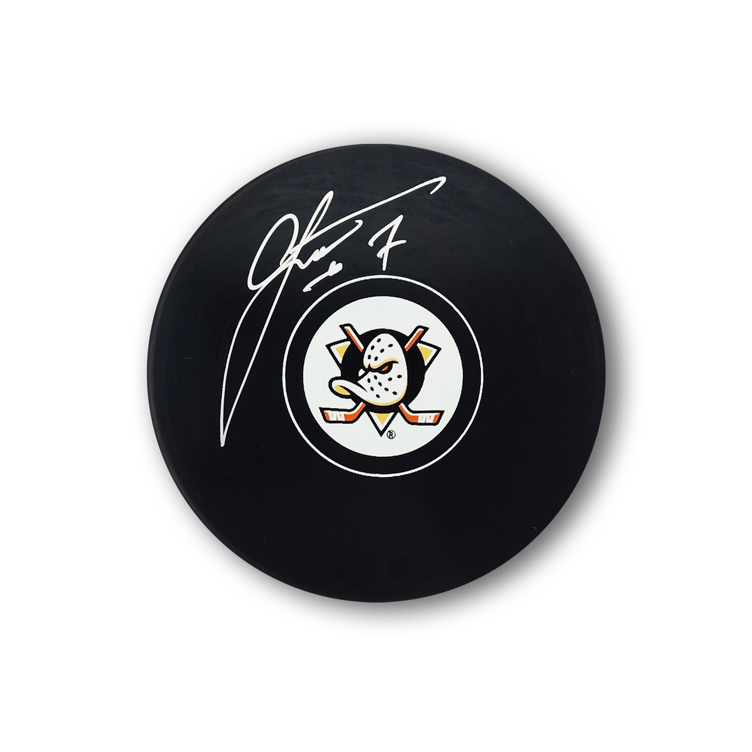 Radko Gudas Autographed Anaheim Ducks Hockey Puck
