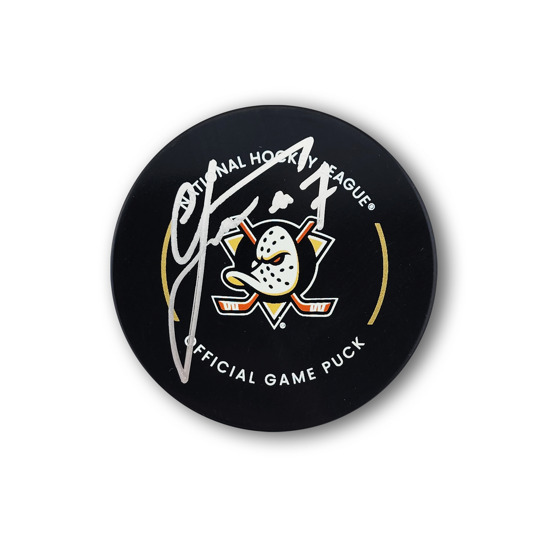 Radko Gudas Autographed Anaheim Ducks Official Hockey Puck