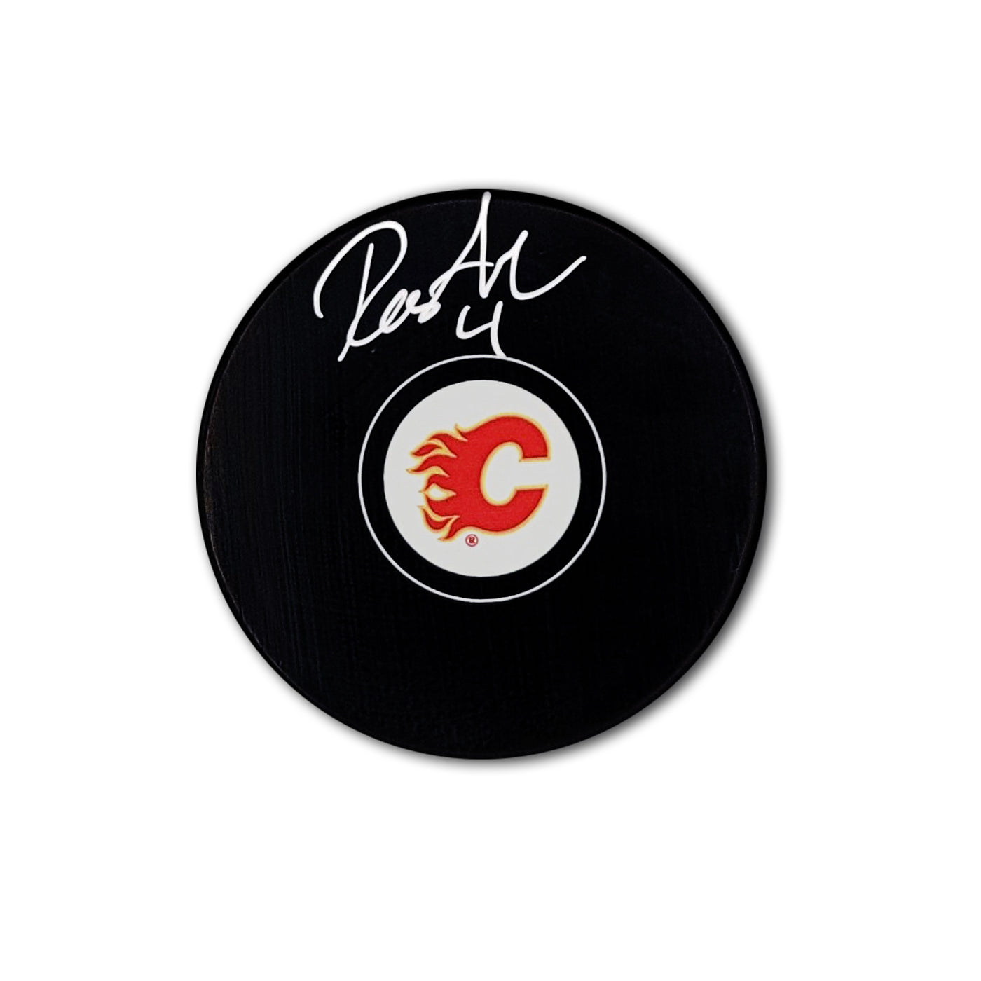Rasmus Andersson Calgary Flames Autographed Hockey Puck