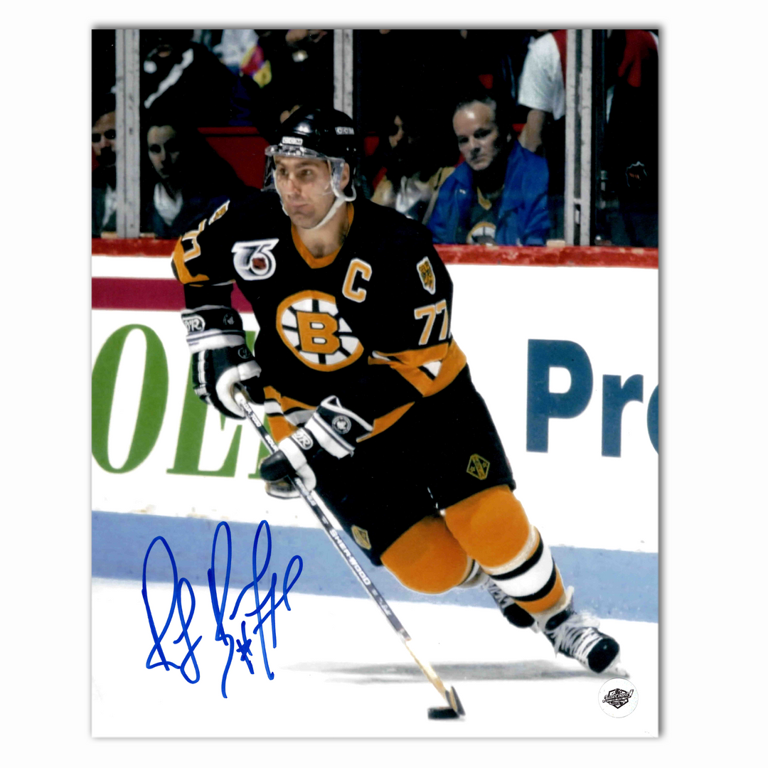 Ray Bourque Autographed Boston Bruins Home 8x10 Photo