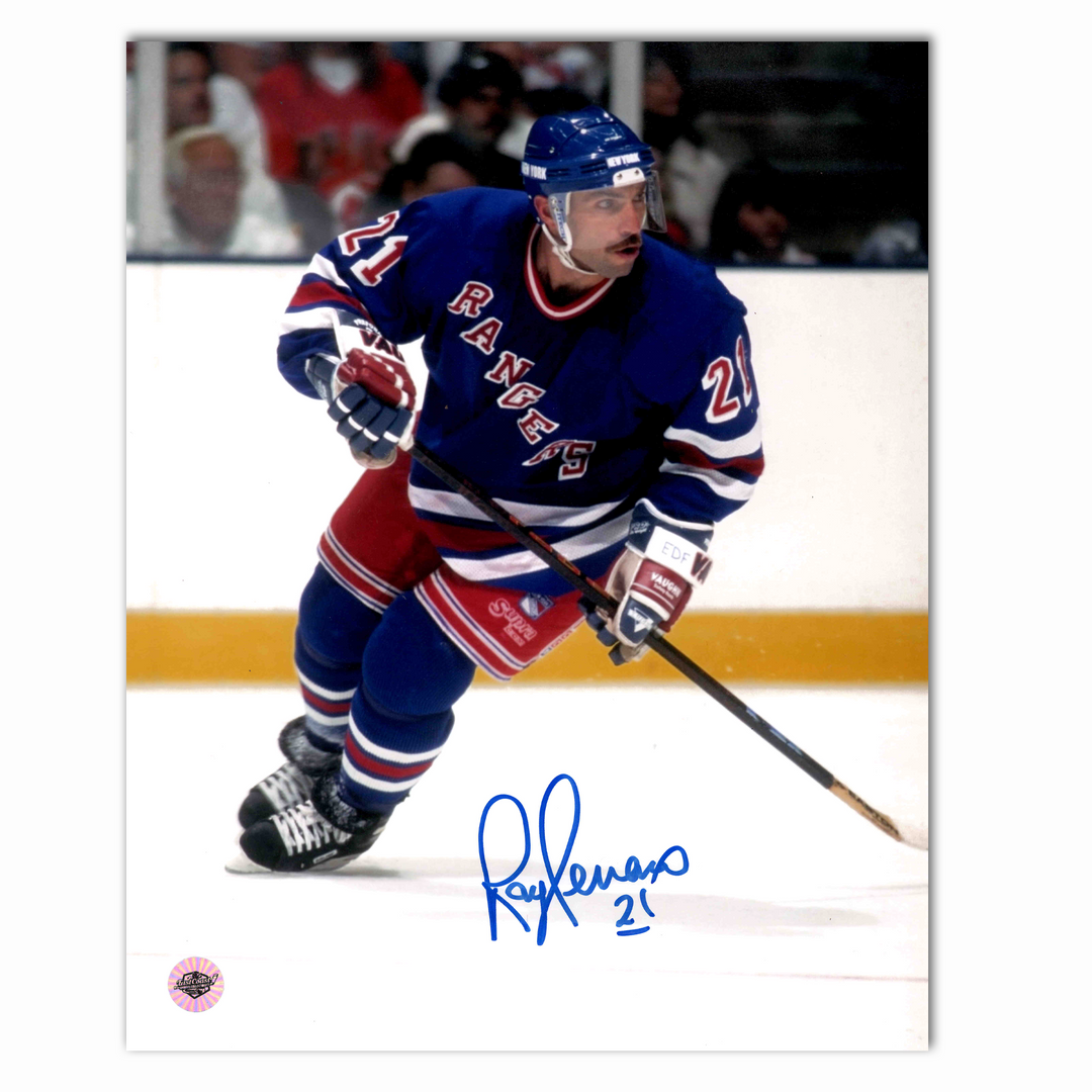 Ray Ferraro Autographed New York Rangers 8x10 Photo