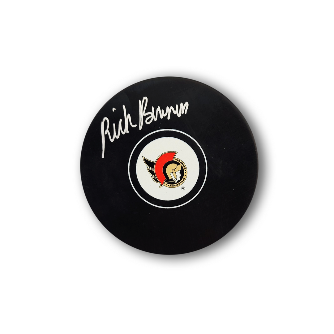 Rick Bowness Autographed Ottawa Senators Hockey Puck