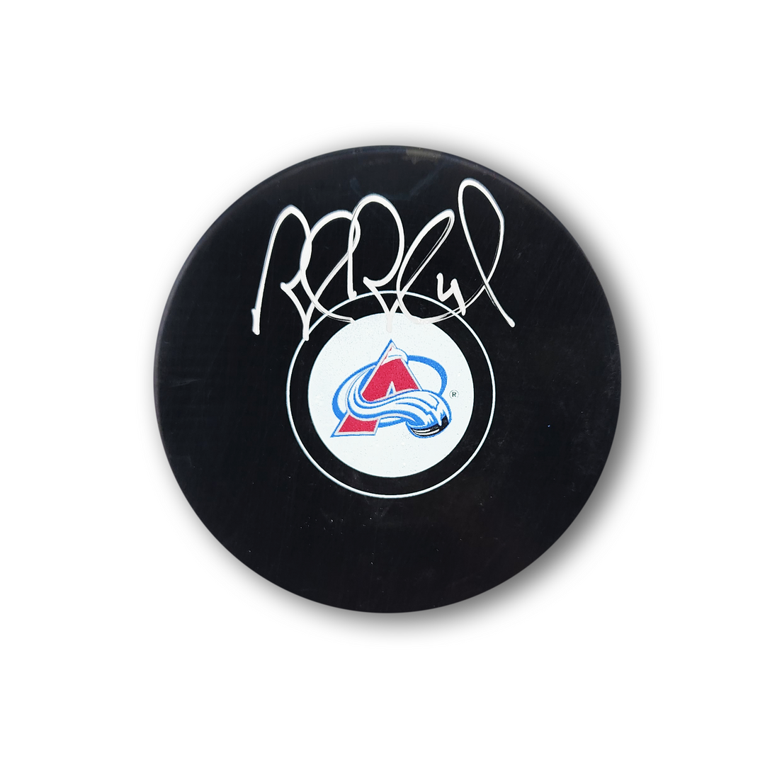 Rob Blake Autographed Colorado Avalanche Hockey Puck