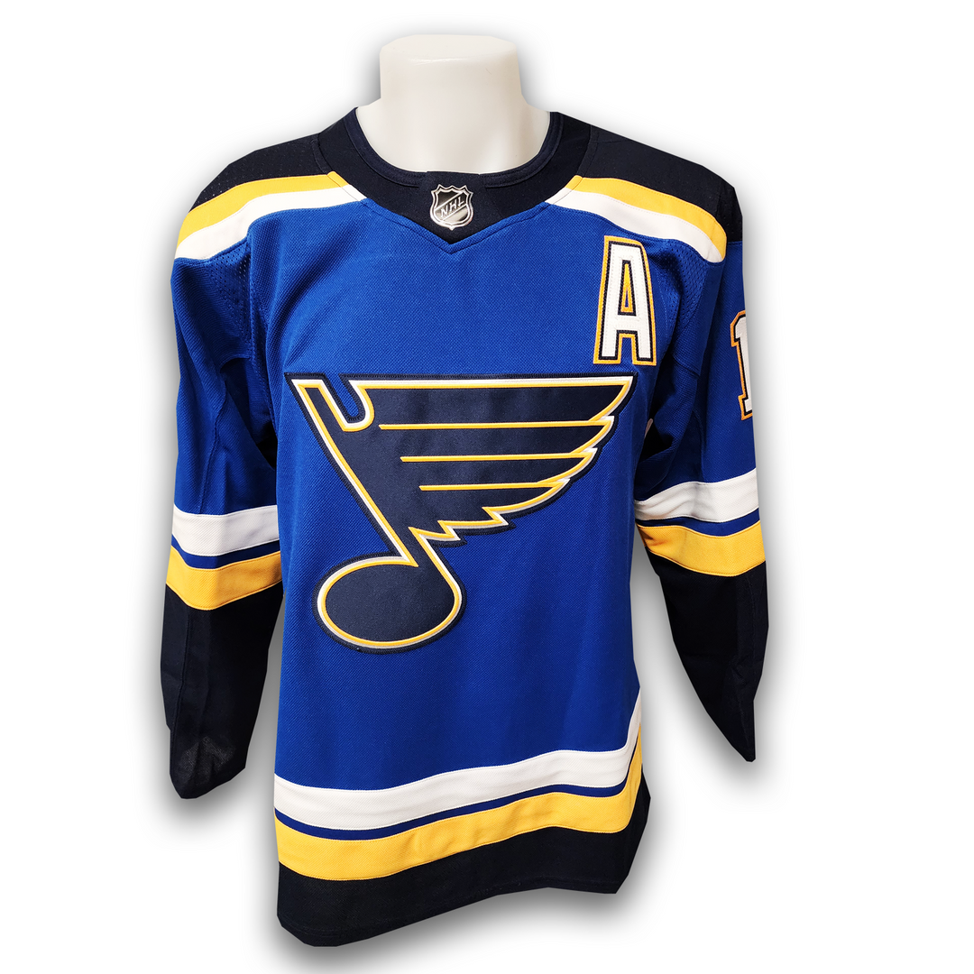 Robert Thomas Autographed St Louis Blue Adidas Jersey