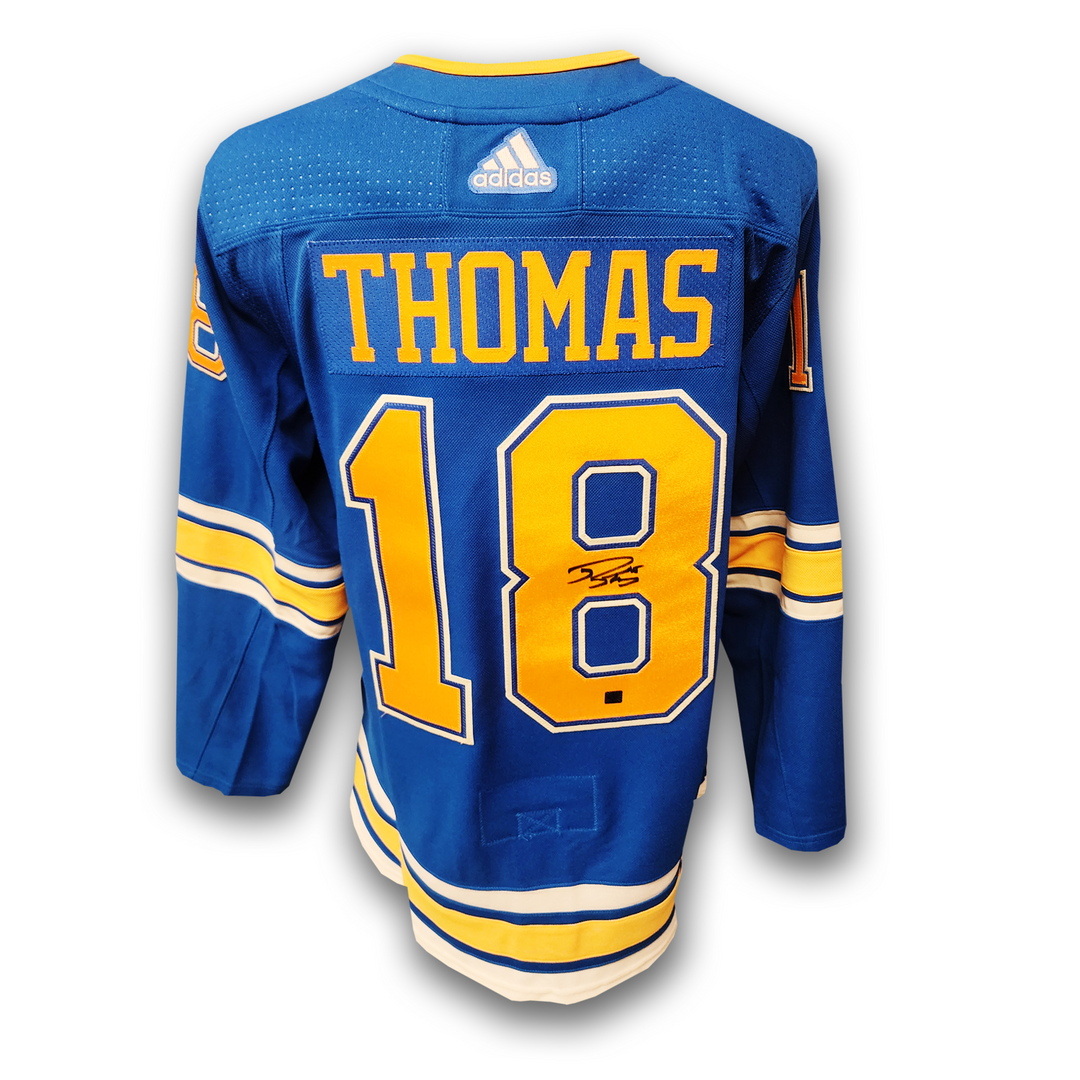 Robert Thomas Autographed St. Louis Blues Alternate Adidas Jersey