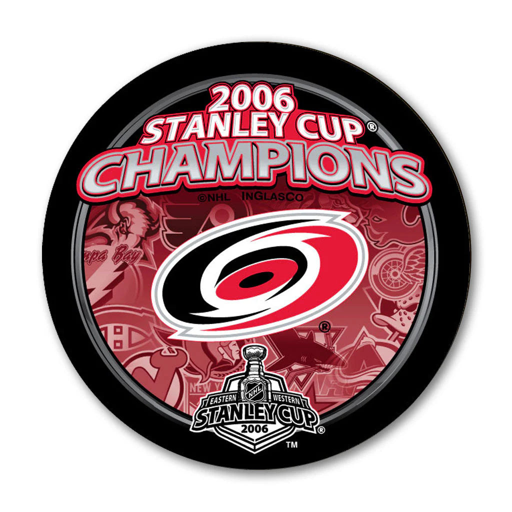 Pre-Order - Rod Brind'Amour Autographed Carolina Hurricanes 2006 Stanley Cup Hockey Puck