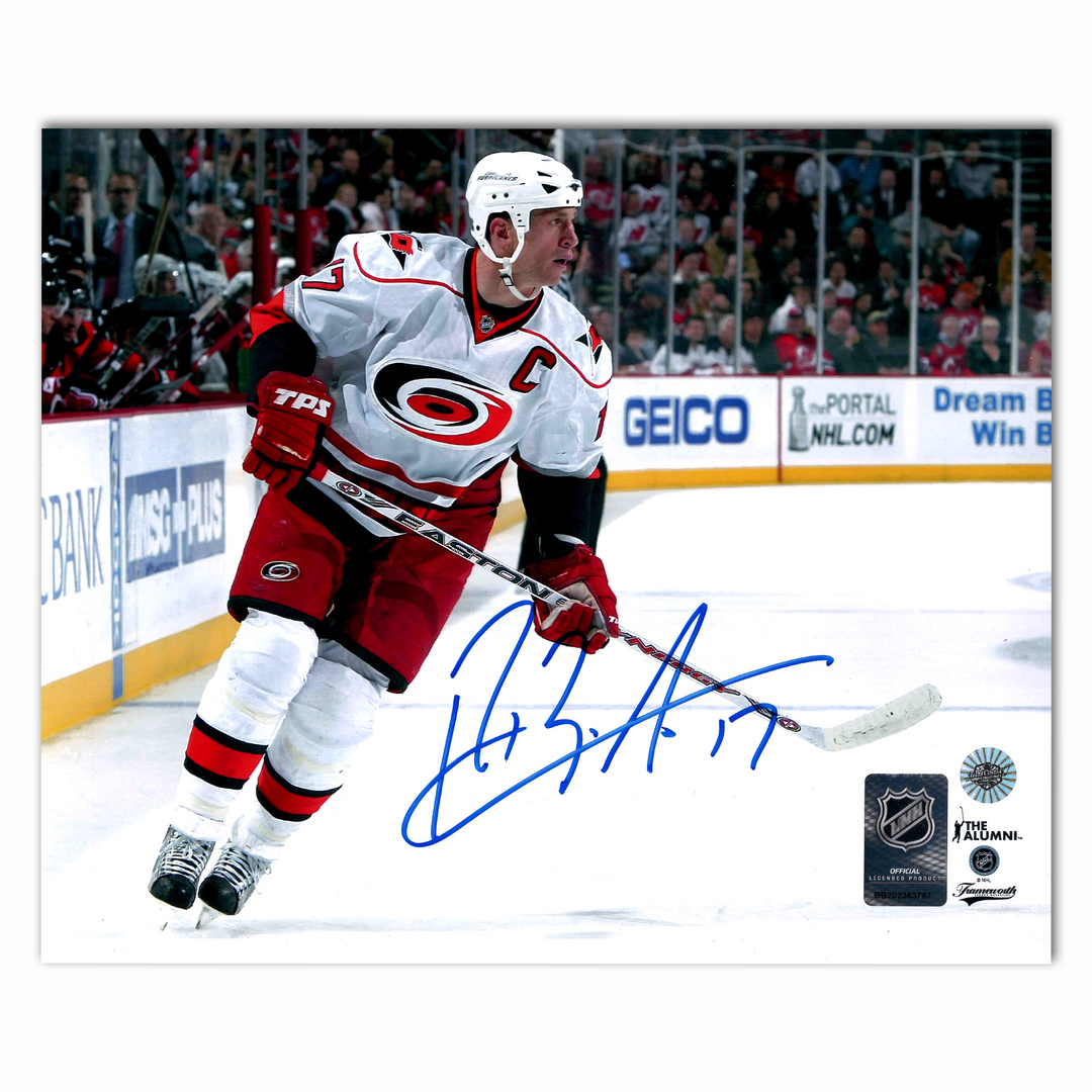 Rod Brind'Amour Autographed Carolina Hurricanes Away Horizontal 8x10 Photo
