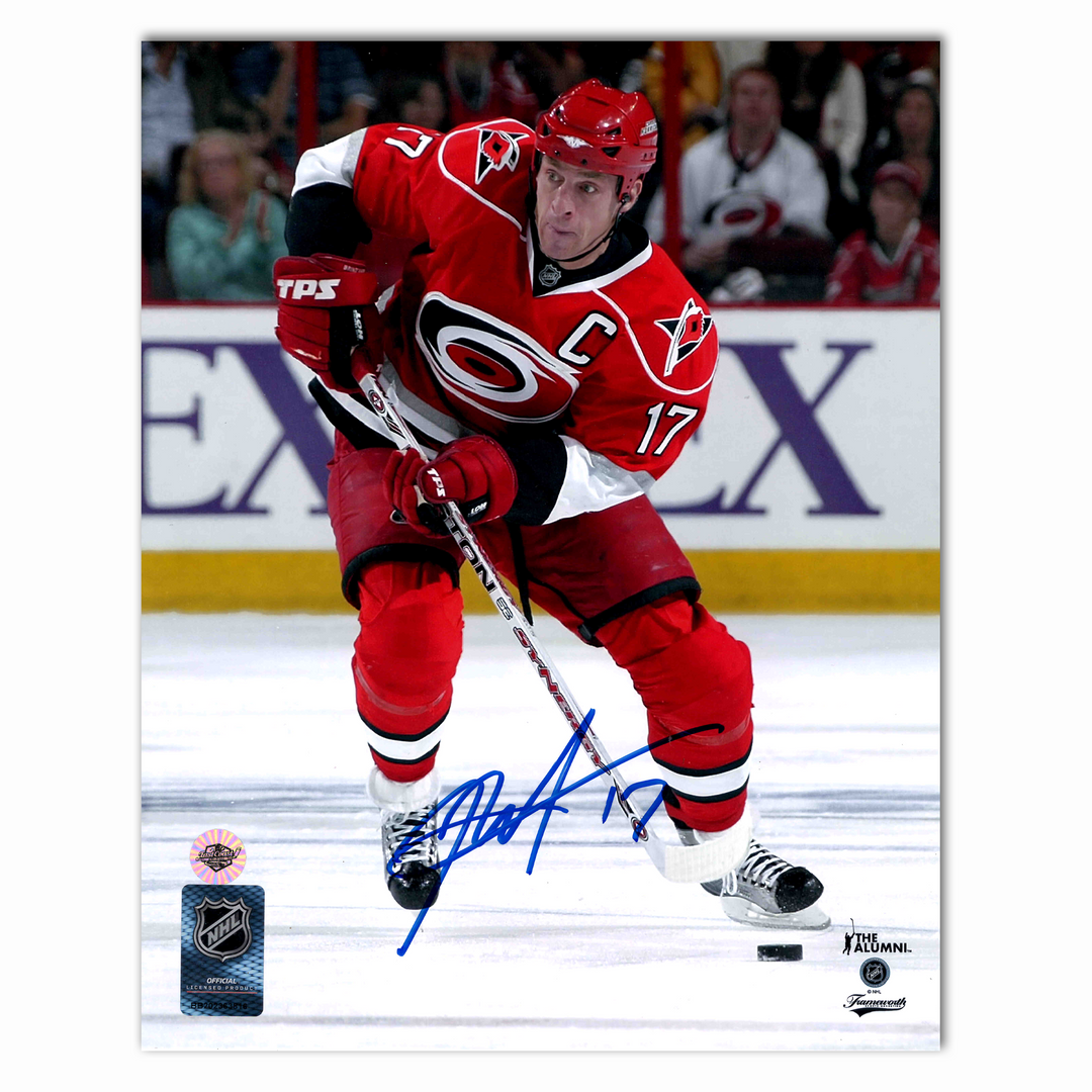 Rod Brind'Amour Autographed Carolina Hurricanes Home 8x10 Photo