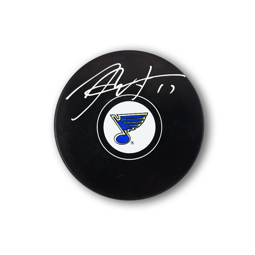 Rod Brind'Amour Autographed St. Louis Blues Hockey Puck