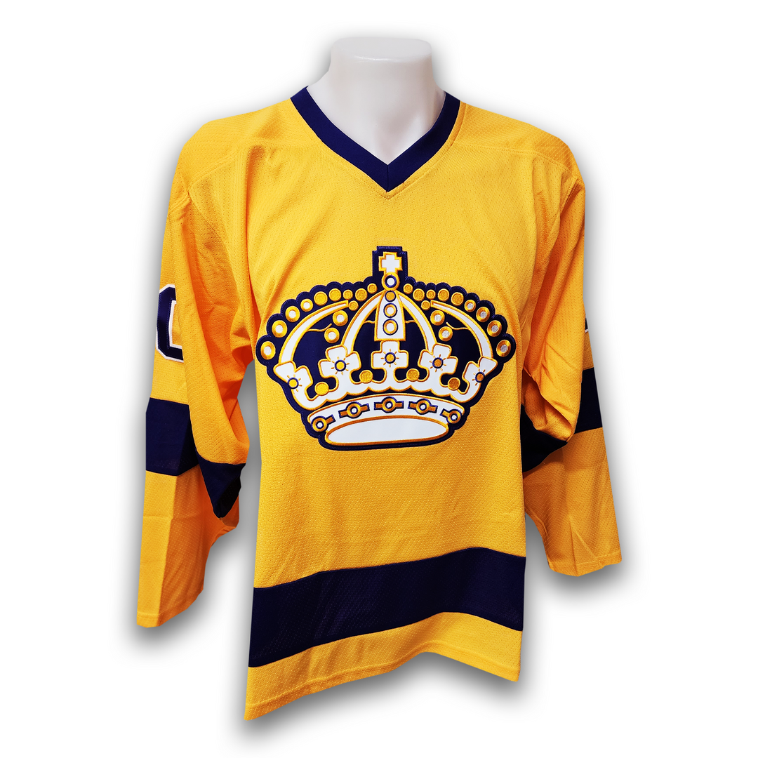 Rogie Vachon Autographed Los Angeles Kings Adidas Team Classic Jersey Career Inscriptions