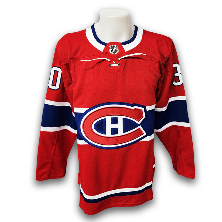Rogie Vachon Autographed Montreal Canadiens Fanatics Premium Jersey Career Inscriptions