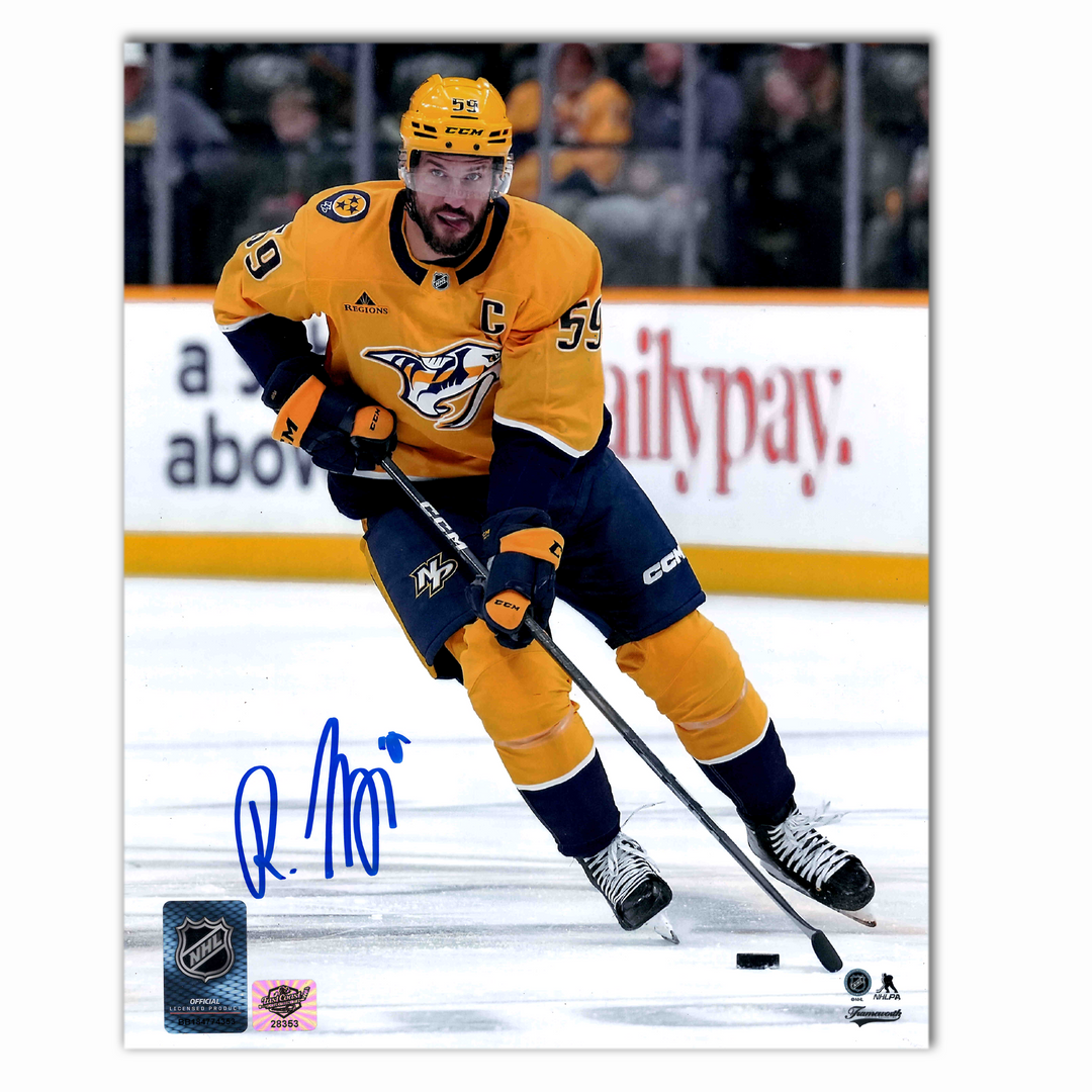 Roman Josi Autographed Nashville Predators Home 8x10 Photo