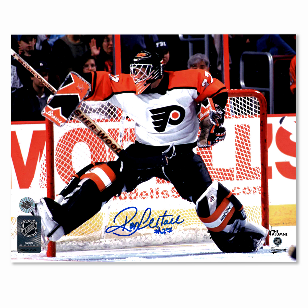 Ron Hextall Autographed Philadelphia Flyers Away Horizontal 8x10 Photo