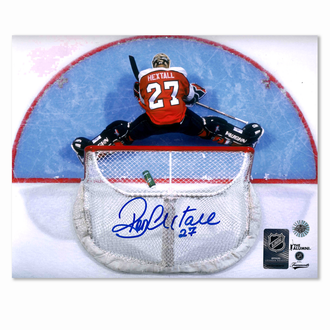 Ron Hextall Autographed Philadelphia Flyers Behind The Net 8x10 Photo