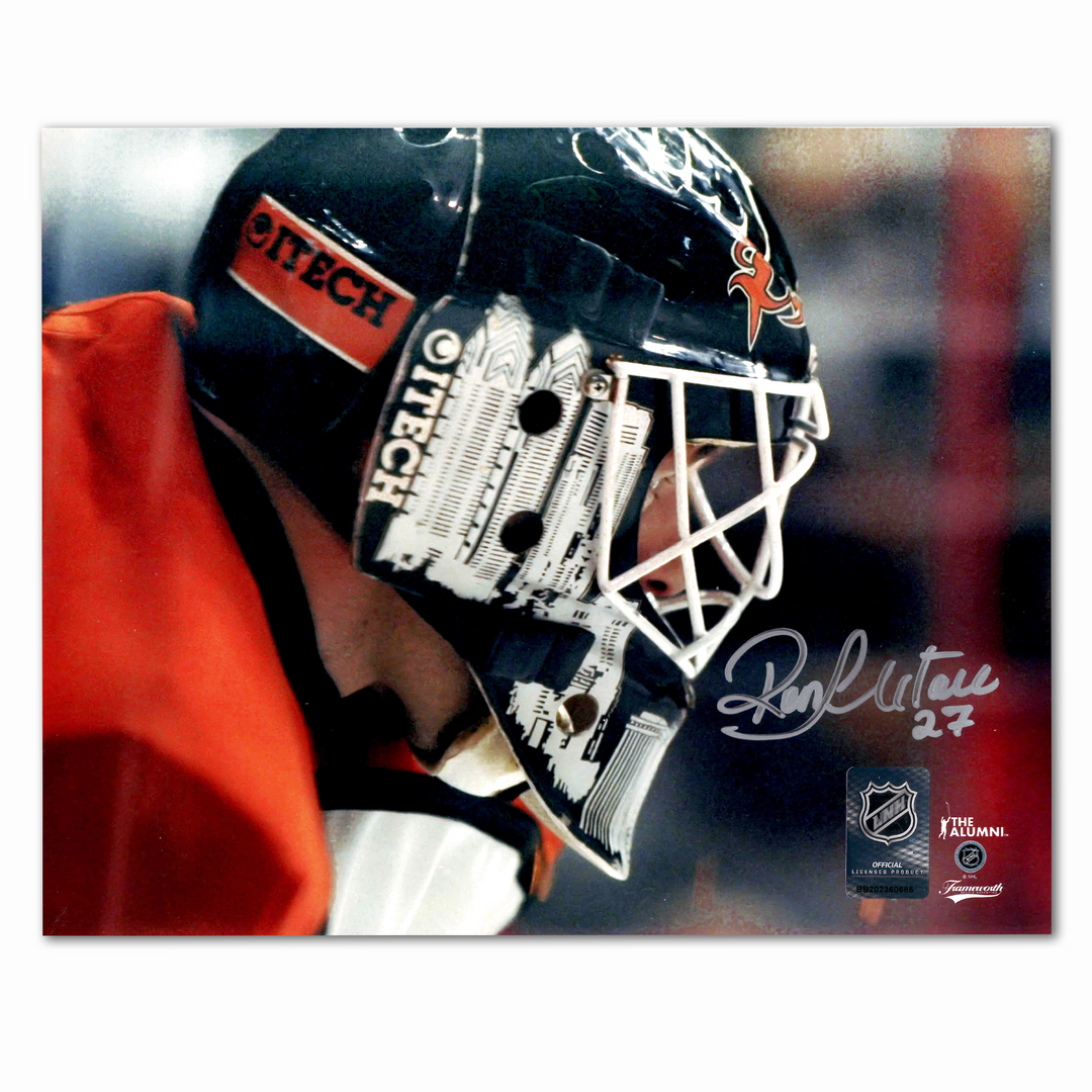 Ron Hextall Autographed Philadelphia Flyers 8x10 Photo Close Up