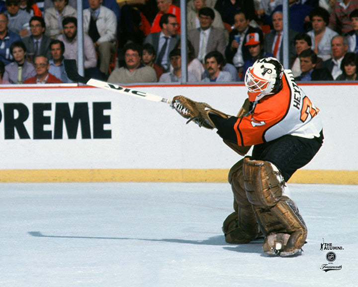 Pre-Order - Ron Hextall Autographed Philadelphia Flyers Goalie Goal 8x10 Photo