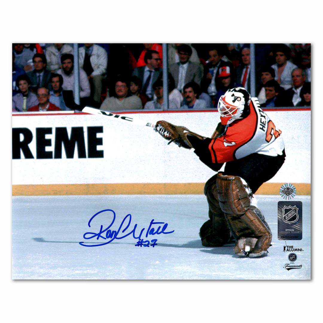 Ron Hextall Autographed Philadelphia Flyers Goalie Goal 8x10 Photo