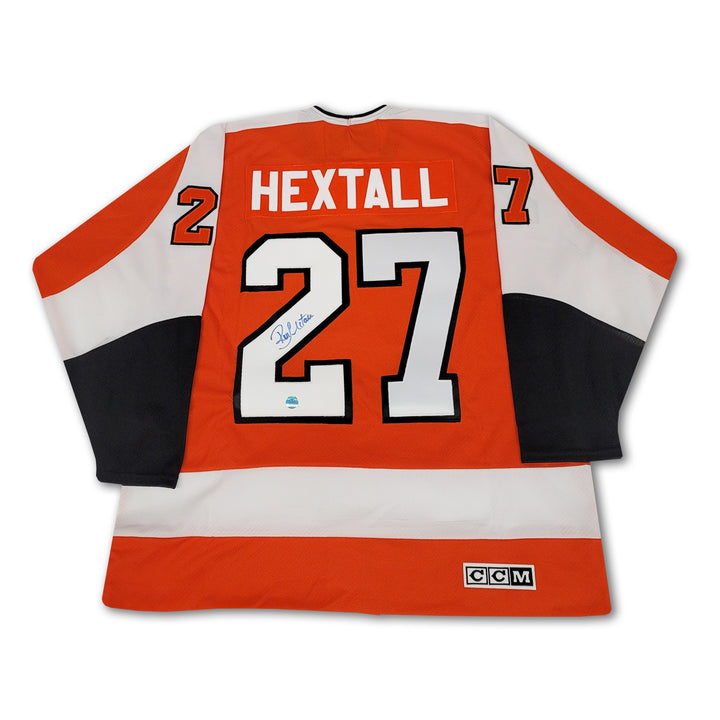 Ron Hextall Philadelphia Flyers Autographed Orange CCM Jersey