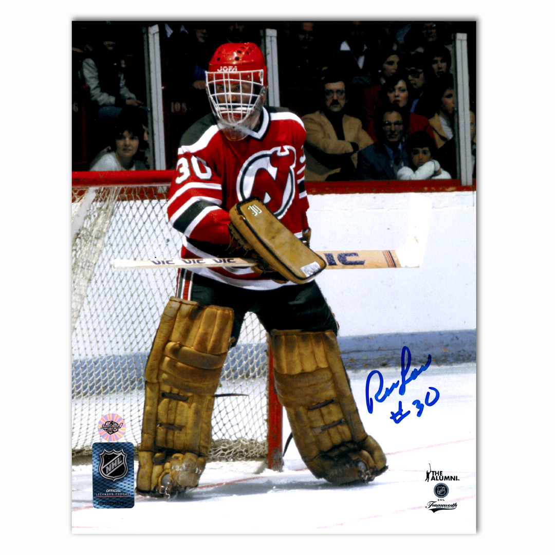 Ron Low Autographed New Jersey Devils Home 8x10 Photo