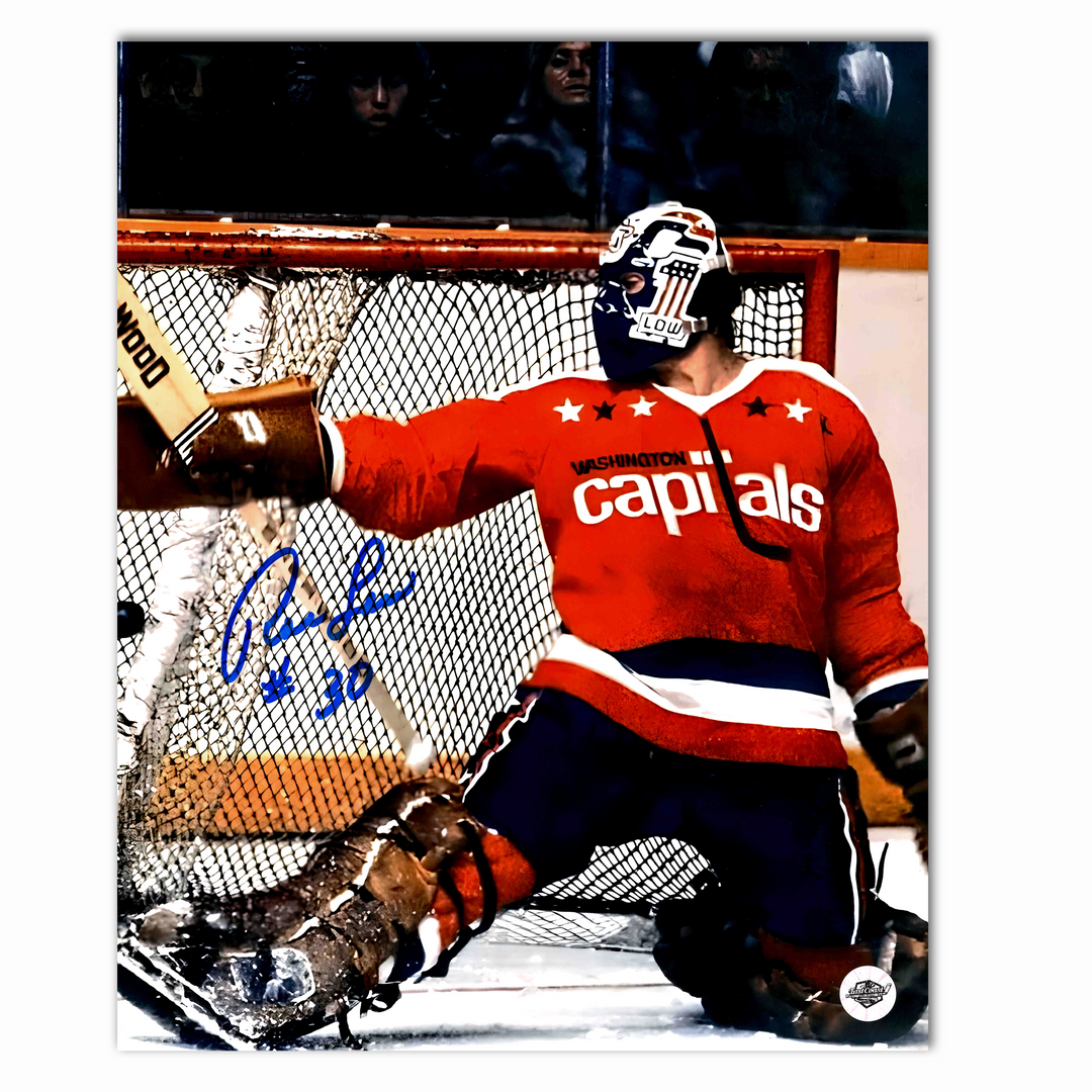 Ron Low Autographed Washington Capitals Home 8x10 Photo