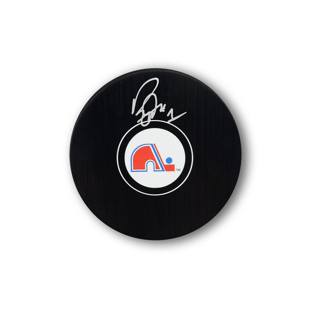 Ron Tuggnutt Autographed Quebec Nordiques Hockey Puck