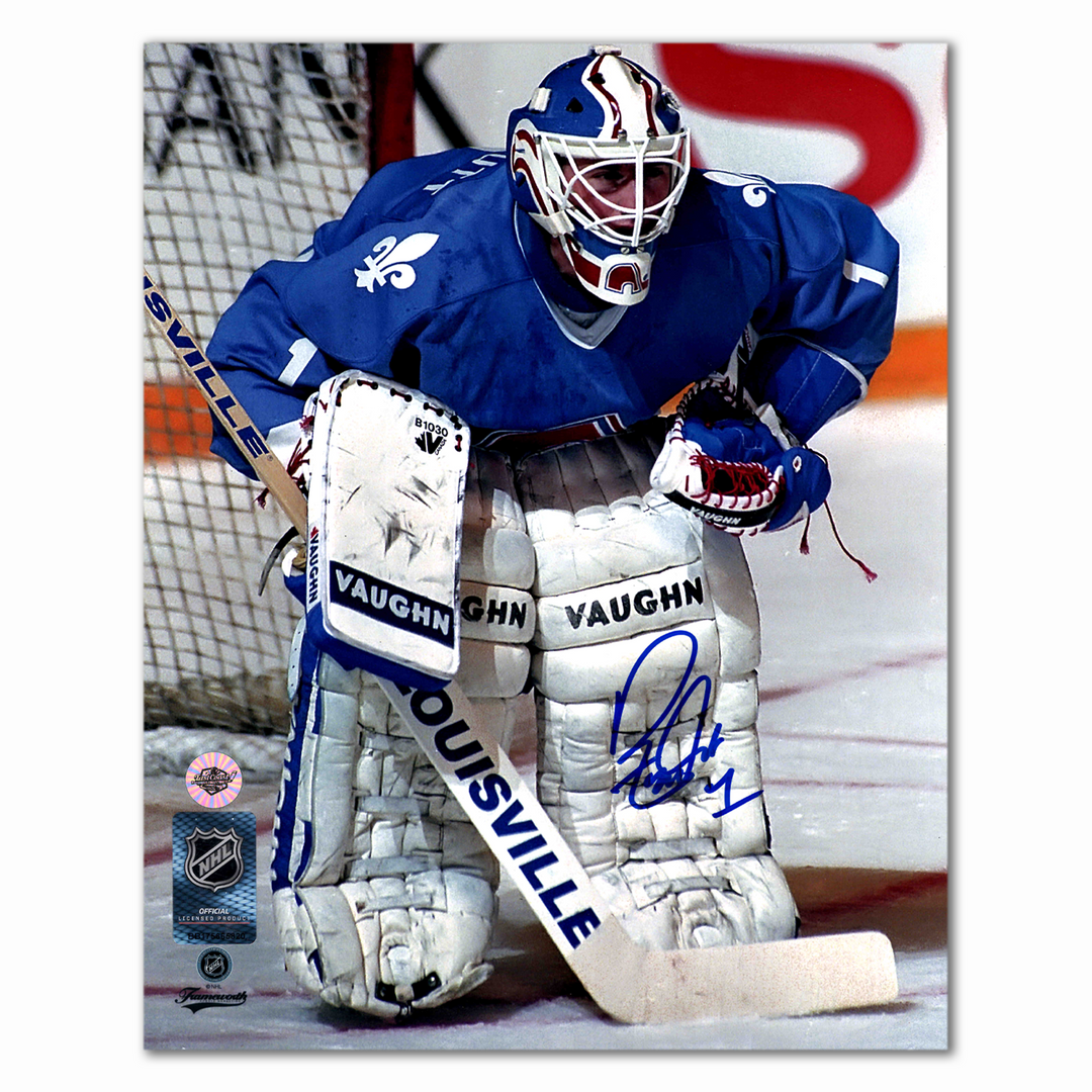 Ron Tuggnutt Autographed Quebec Nordiques Home 8x10 Photo
