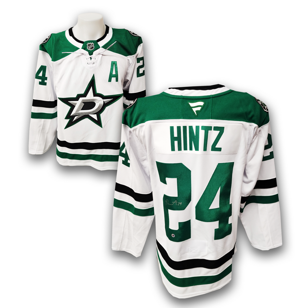 Roope Hintz Autographed Dallas Stars Away Fanatics Premium Jersey