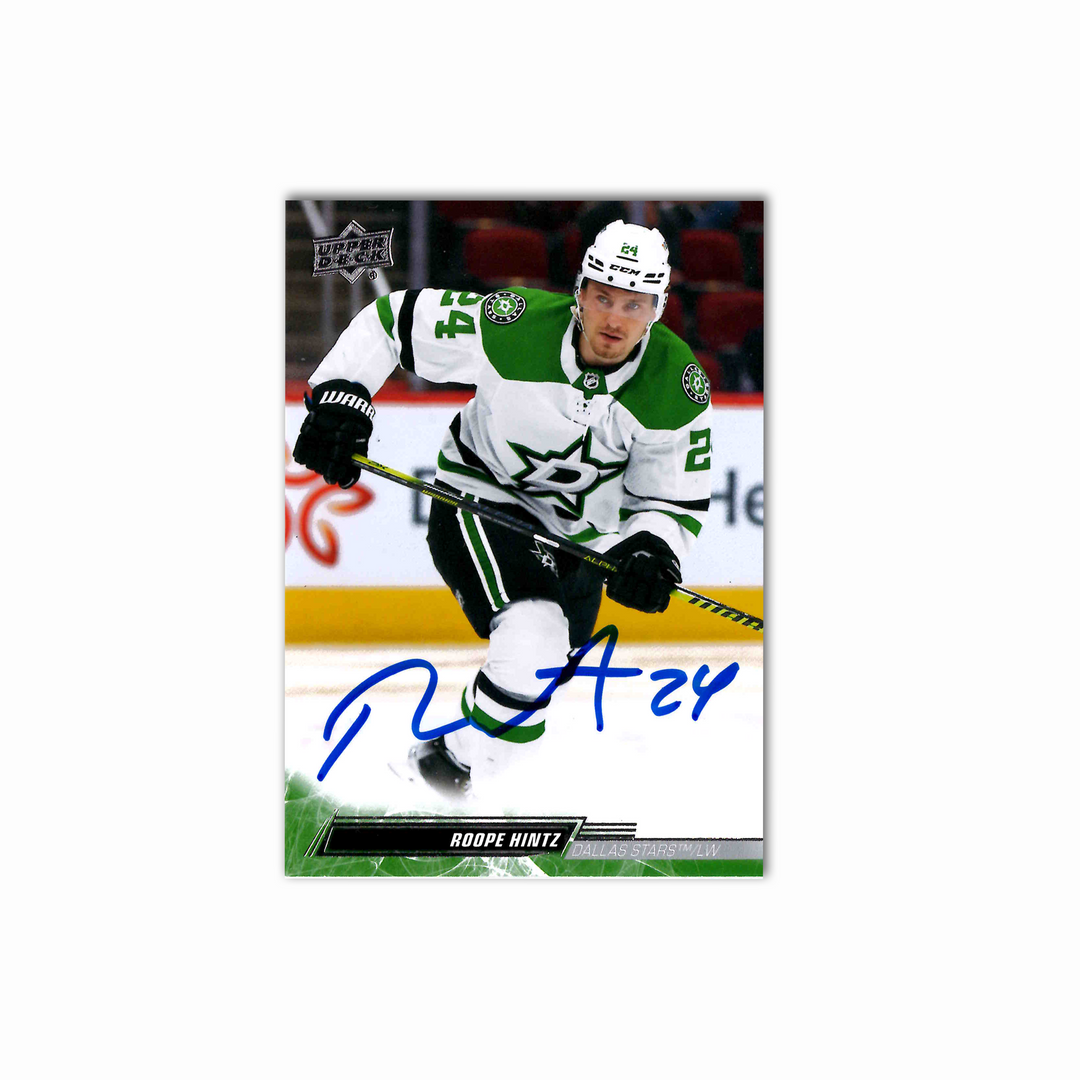 Roope Hintz Autographed Dallas Stars 2022-23 Series 2 Hockey Card