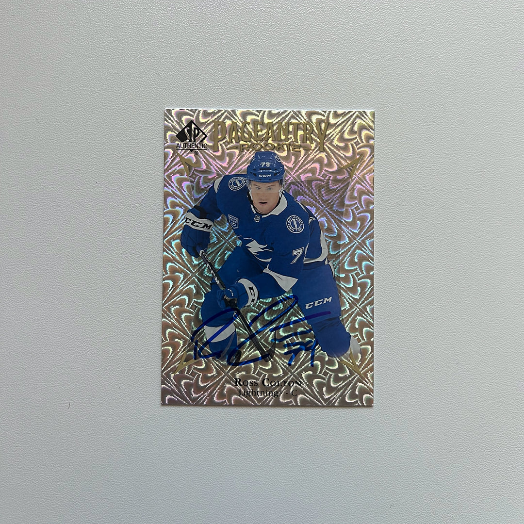 2021-22 UD SP Authentic Pageantry P-64 ROSS COLTON Autographed Rookie Card