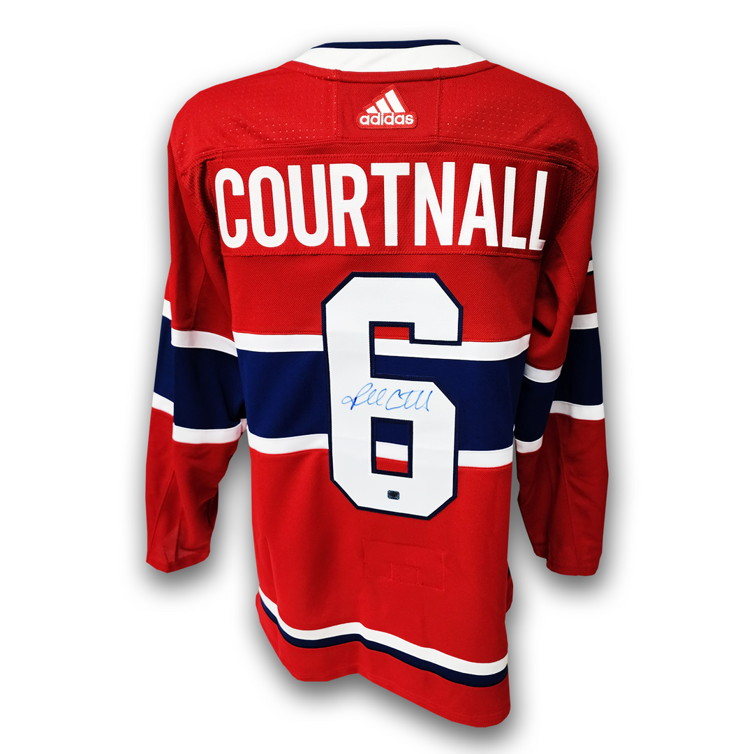 Russ Courtnall Autographed Montreal Canadiens Home Adidas Jersey