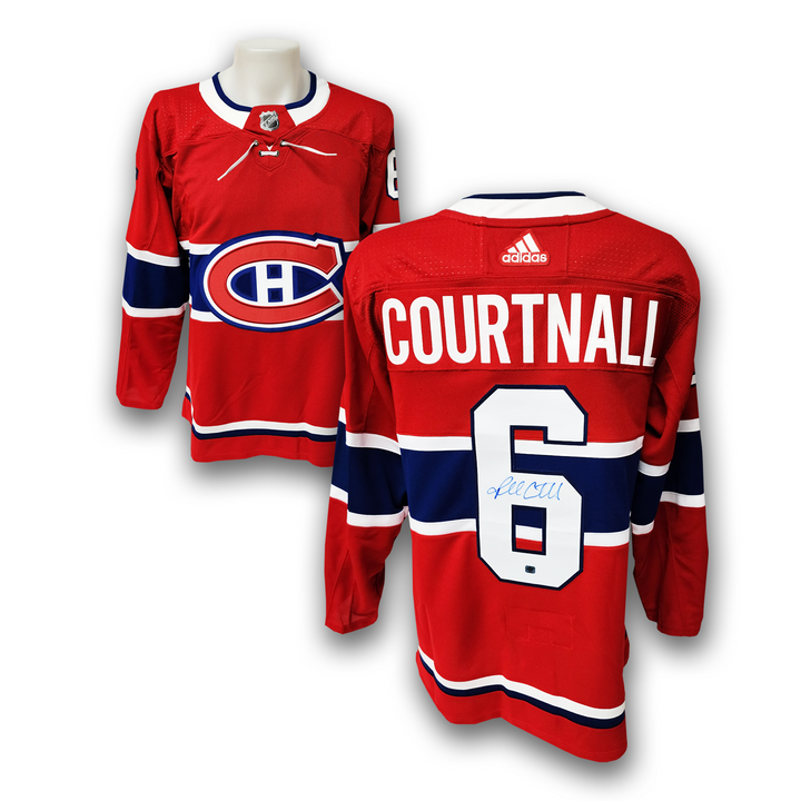 Russ Courtnall Autographed Montreal Canadiens Home Adidas Jersey