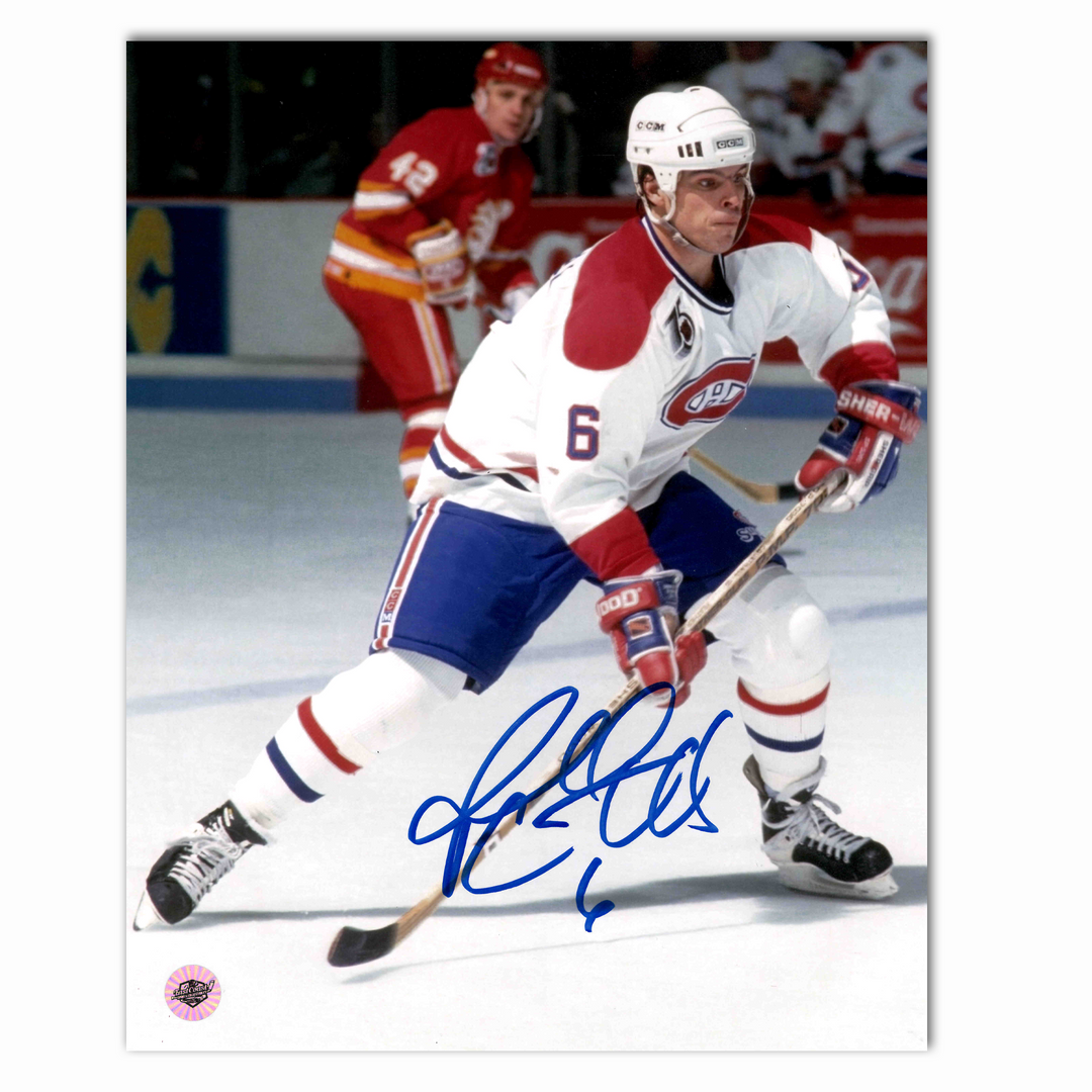 Russ Courtnall Autographed Montreal Canadiens Away 8x10 Photo