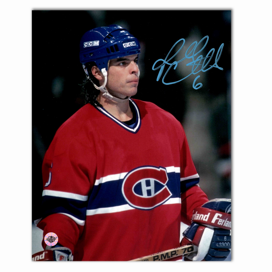 Russ Courtnall Autographed Montreal Canadiens Close Up 8x10 Photo