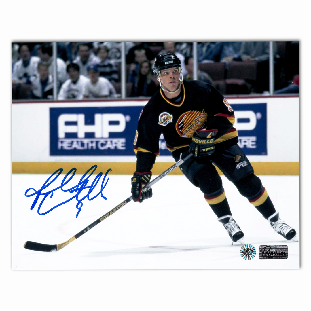 Russ Courtnall Vancouver Canucks Autographed Horizontal 8X10 Photo