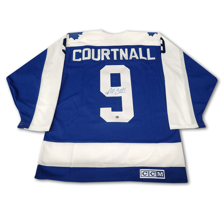 Russ Courtnall Toronto Maple Leafs Blue CCM Jersey