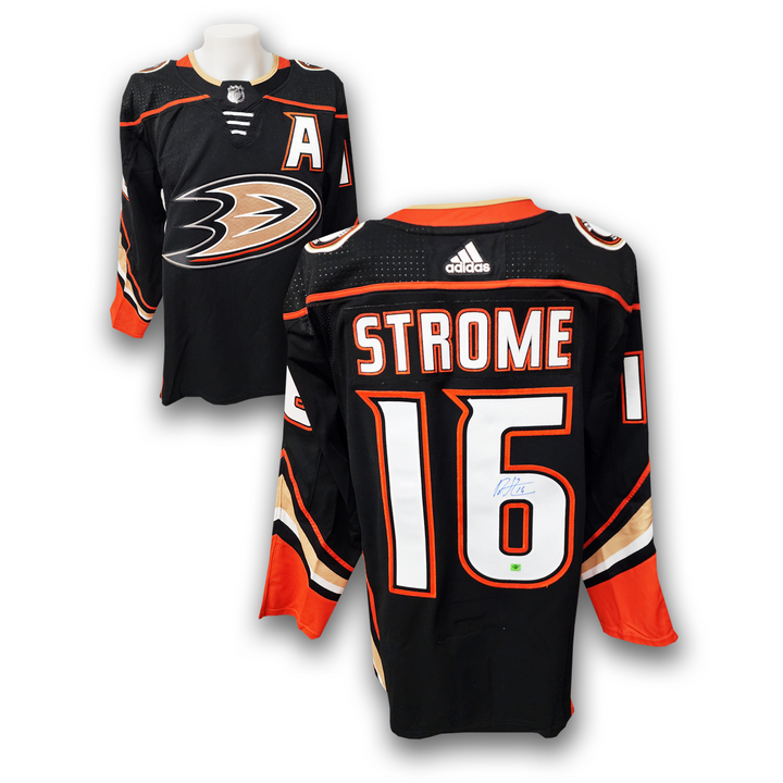 Ryan Strome Autographed Anaheim Ducks Home Adidas Jersey