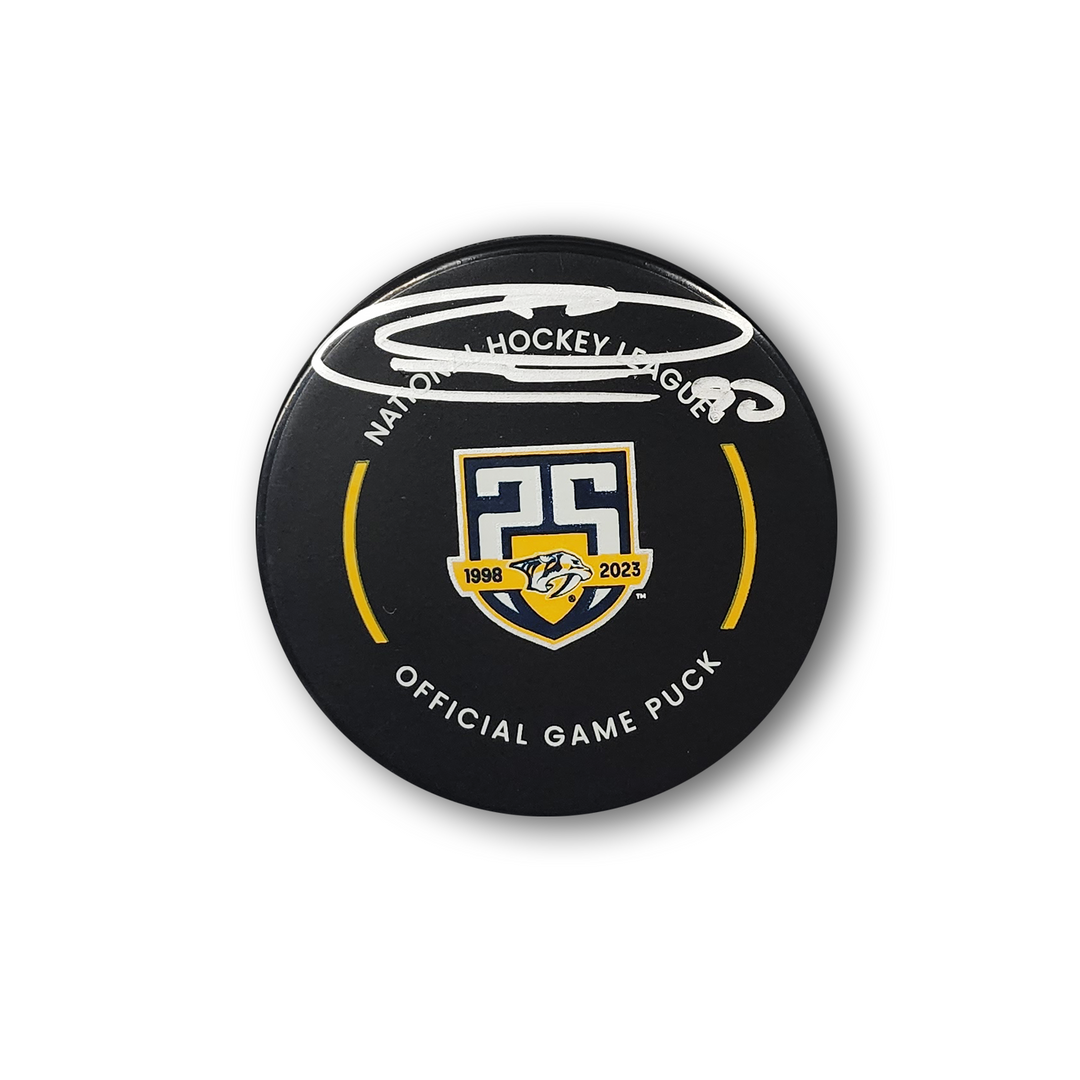 Ryan O'Reilly Autographed Nashville Predators Official Hockey Puck