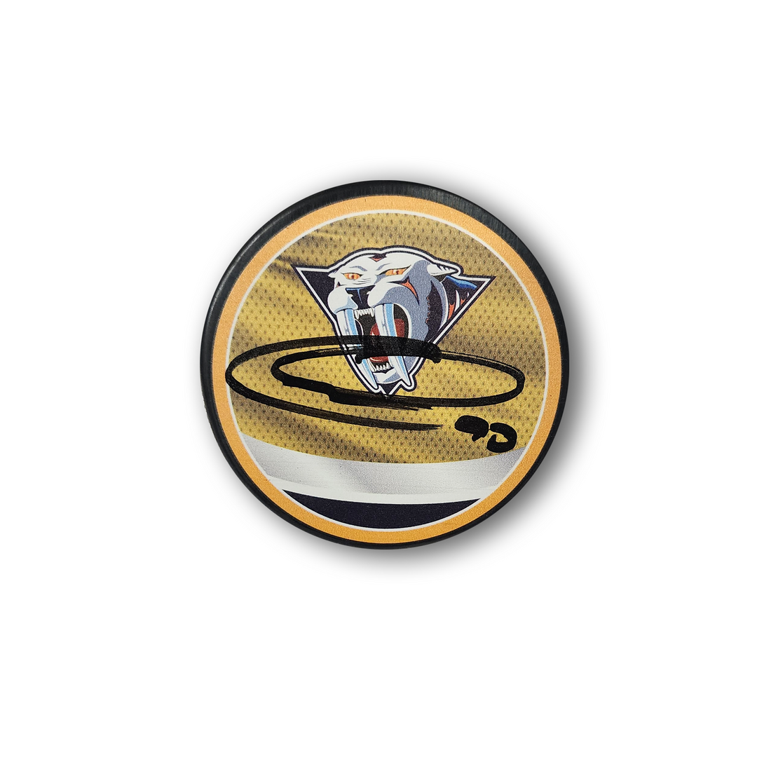 Ryan O'Reilly Autographed Nashville Predators Reverse Retro Hockey Puck