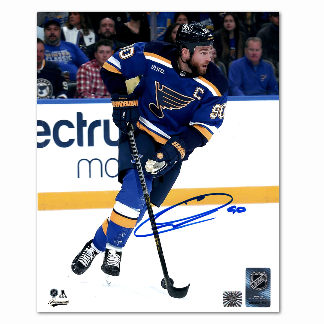 Ryan O'Reilly Autographed St. Louis Blues Home 8x10 Photo