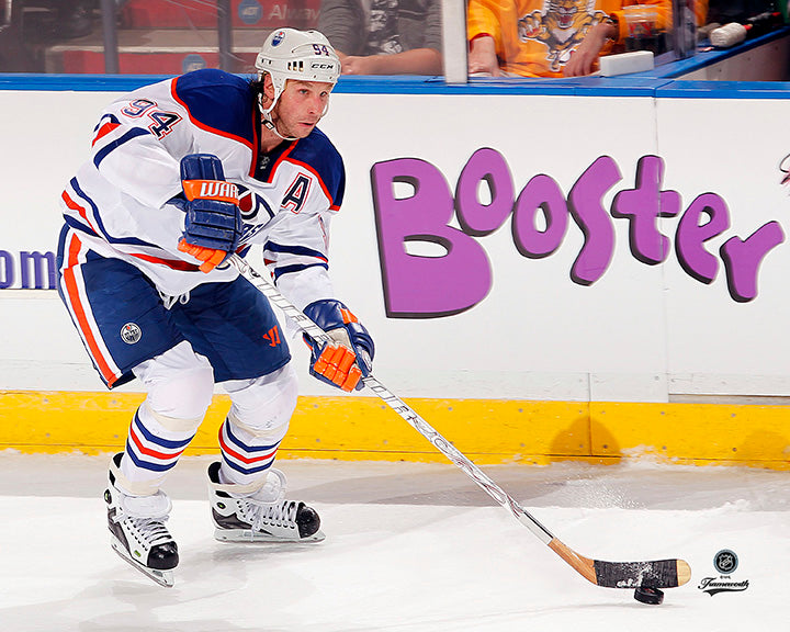 Pre-Order - Ryan Smyth Autographed Edmonton Oilers Away Horizontal 8x10 Photo