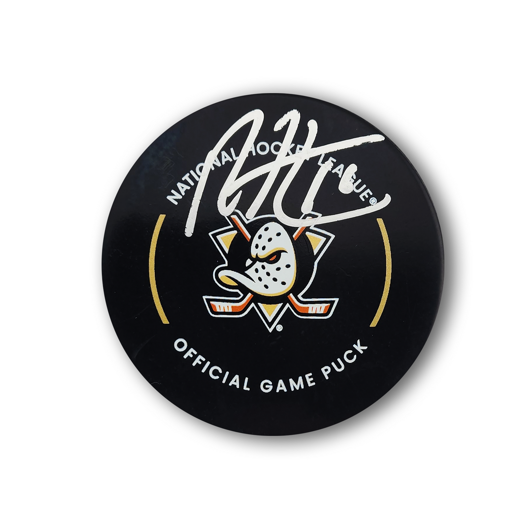 Ryan Strome Autographed Anaheim Ducks Official Hockey Puck