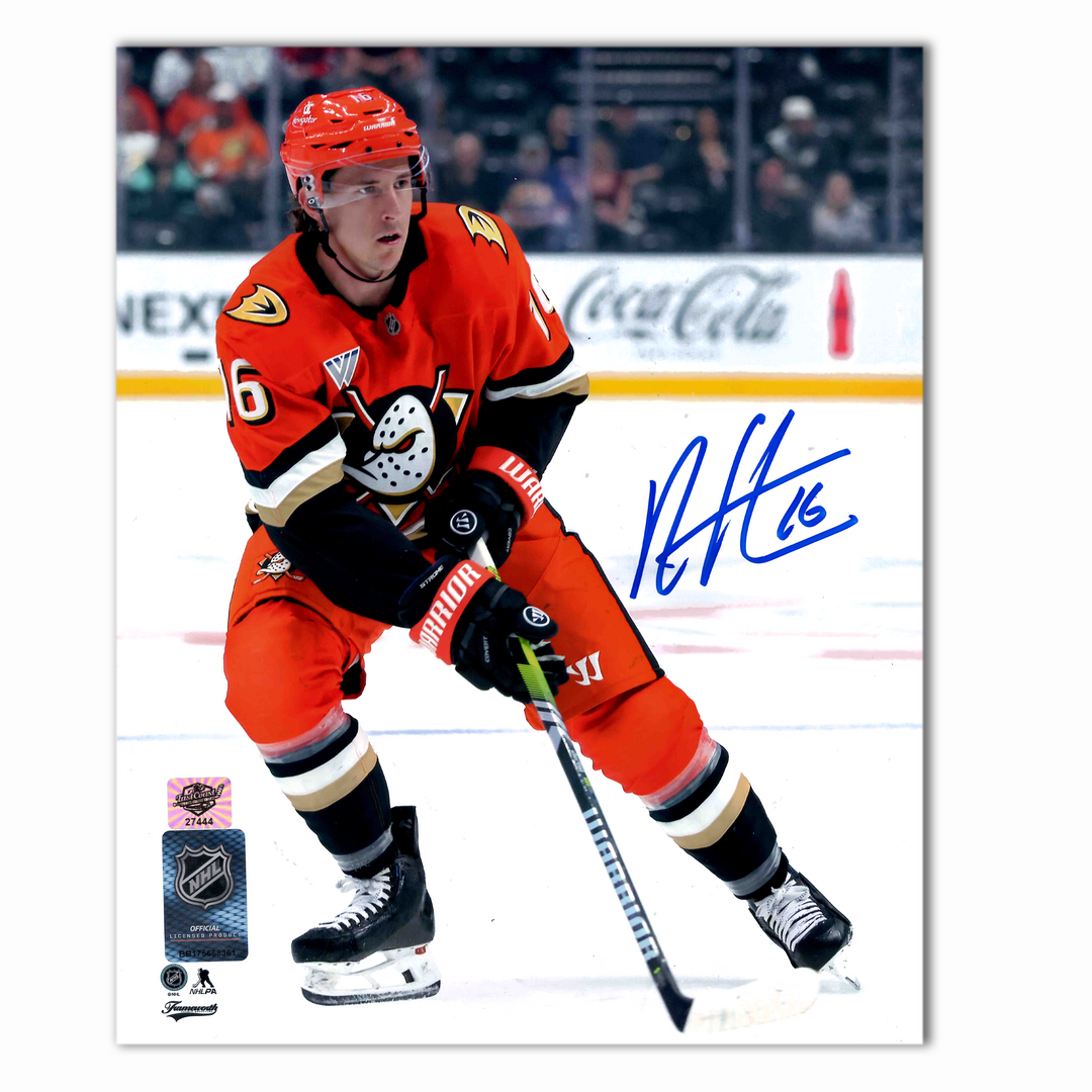 Ryan Strome Autographed Anaheim Ducks Home 8x10 Photo