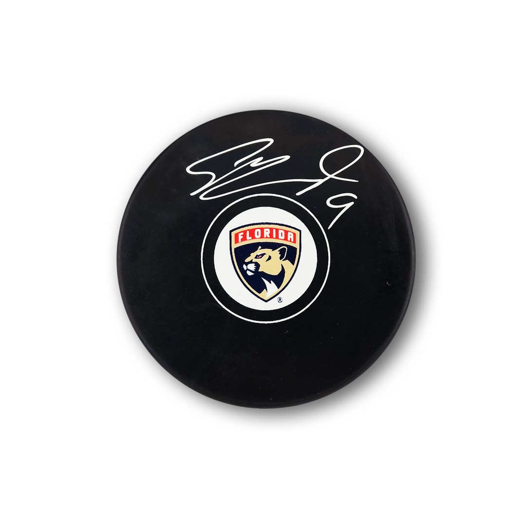 Sam Bennett Autographed Florida Panthers Hockey Puck
