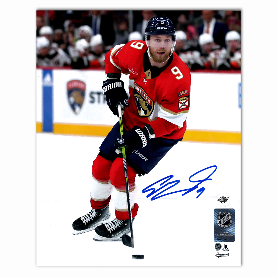 Sam Bennett Autographed Florida Panthers Home 8x10 Photo