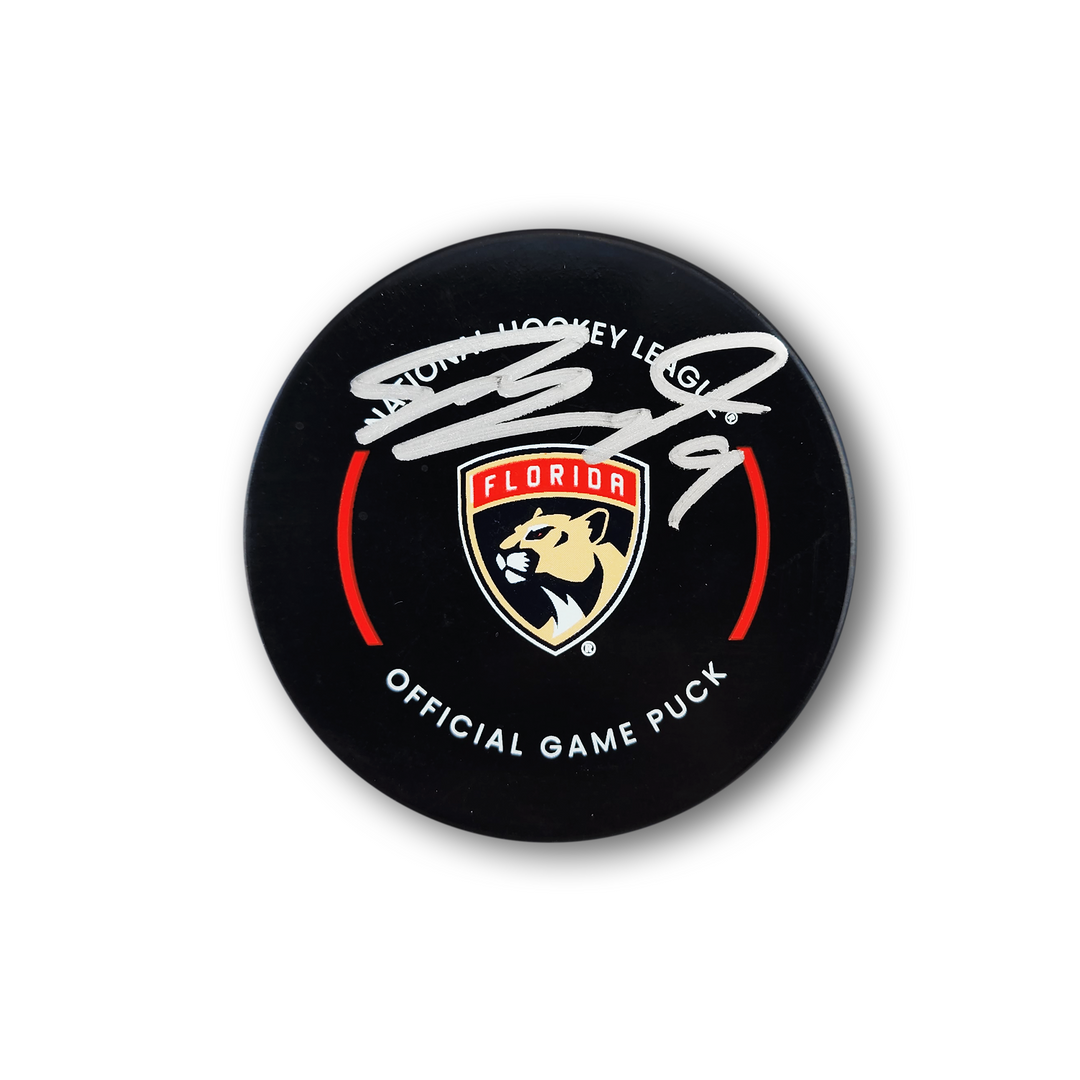 Sam Bennett Autographed Florida Panthers Official Hockey Puck