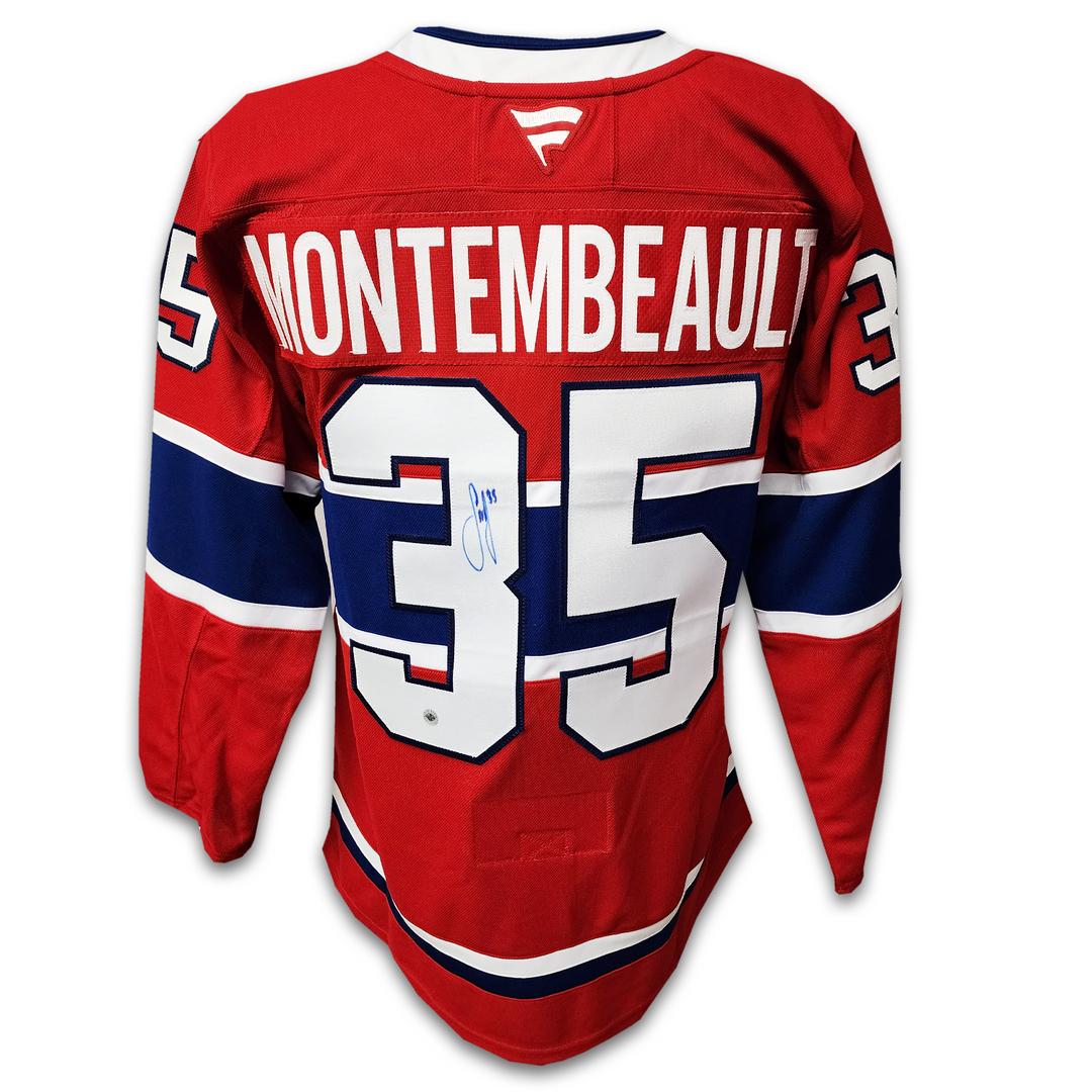 Sam Montembeault Autographed Montreal Canadiens Home Fanatics Premium Jersey