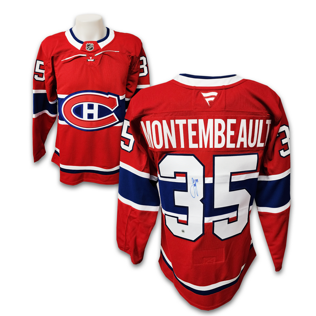 Sam Montembeault Autographed Montreal Canadiens Home Fanatics Premium Jersey