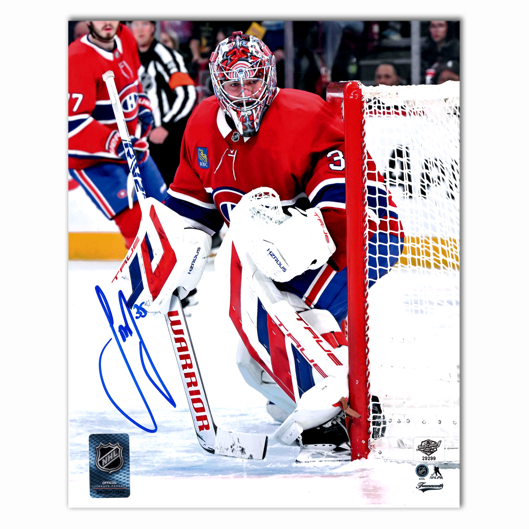Sam Montembeault Autographed Montreal Canadiens Home 8x10 Photo