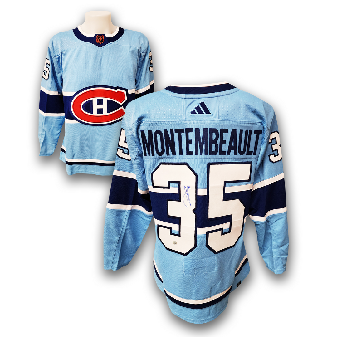 Sam Montembeault Autographed Montreal Canadiens Reverse Retro 2.0 Adidas Jersey